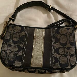 Blu jean coach purse